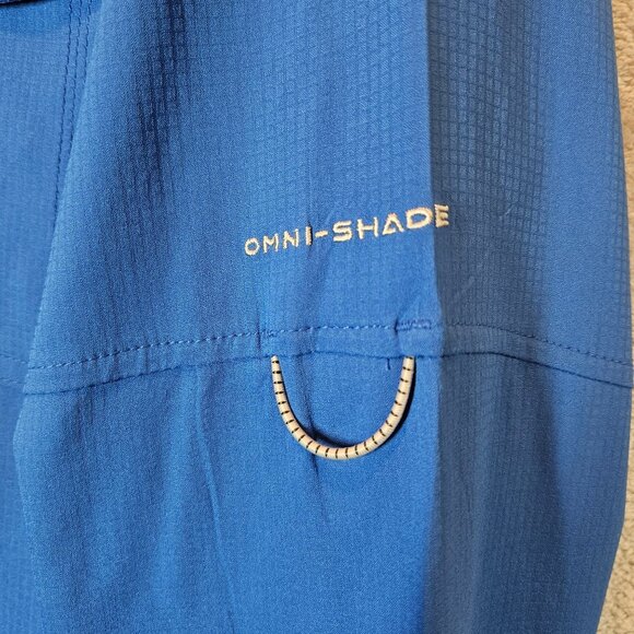 Columbia Mens L Blue PFG Bahama II Long Sleeve Shirt Vented Fishing Outdoor - Picture 8 of 14